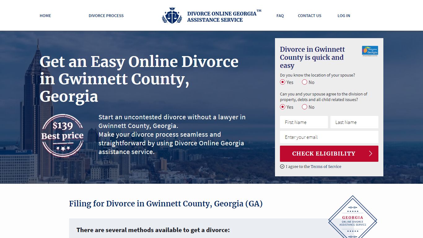 Online Divorce in Gwinnett County, Georgia