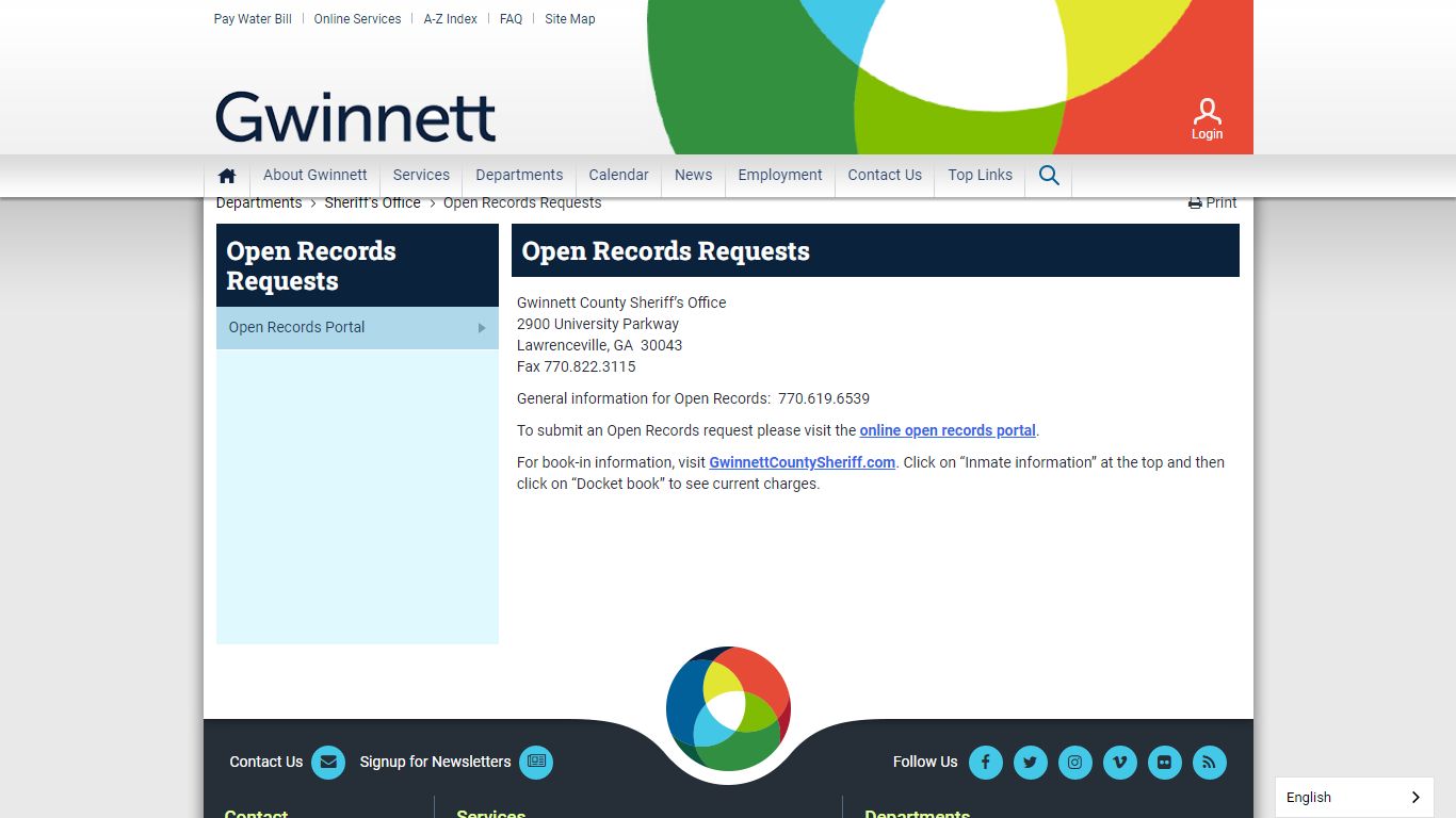 Open Records Requests - Gwinnett | Gwinnett County